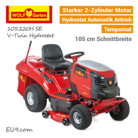 Wolf-Garten 105.220H SE V-TWIN 2-Zylinder Hydrostat 105cm Rasentraktor