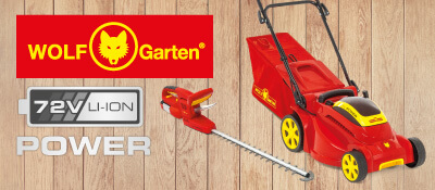 Wolf Garten 72V Akku-Rasenmäher Gartengeräte 72 Volt EU9