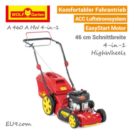 Wolf-Garten A 460 A HW 4-in-1 Benzin-Rasenmäher