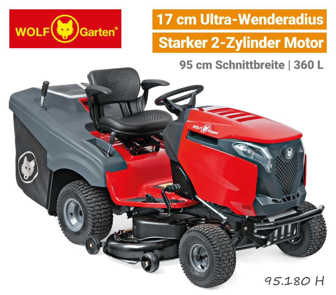 Wolf-Garten Alpha 95.180 H 2-Zylinder V-Twin Bluetooth Expert Rasentraktor EU9