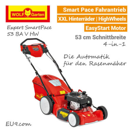 Wolf-Garten Expert Smart-Pace 53 BA V HW Benzin-Rasenmäher