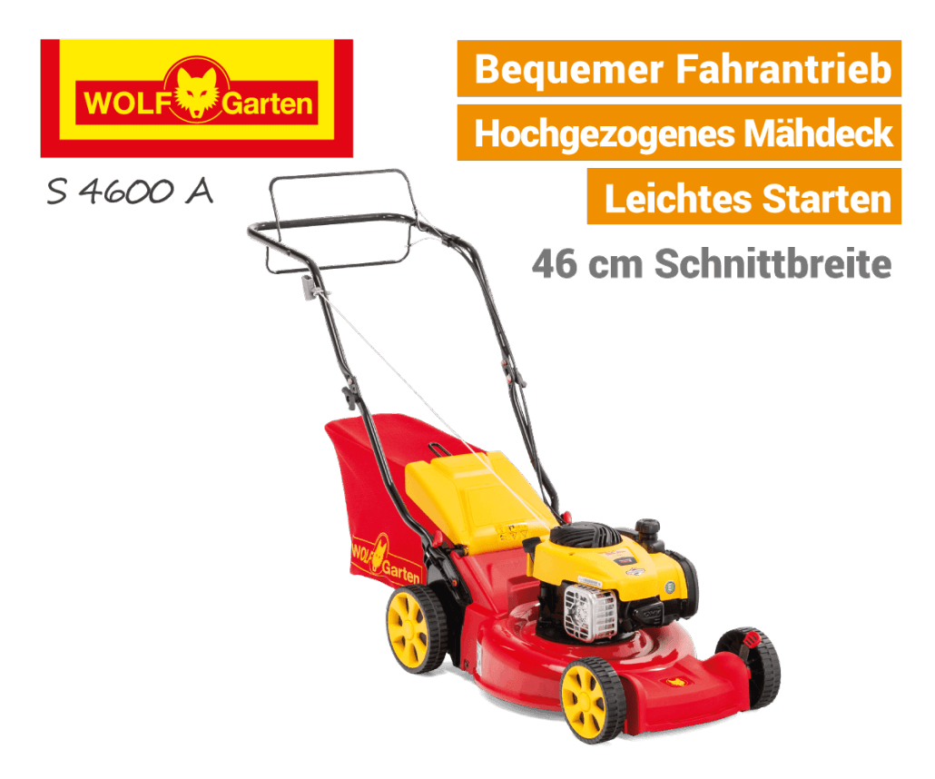 Wolf-Garten S 4600 A Antrieb Benzin-Rasenmäher